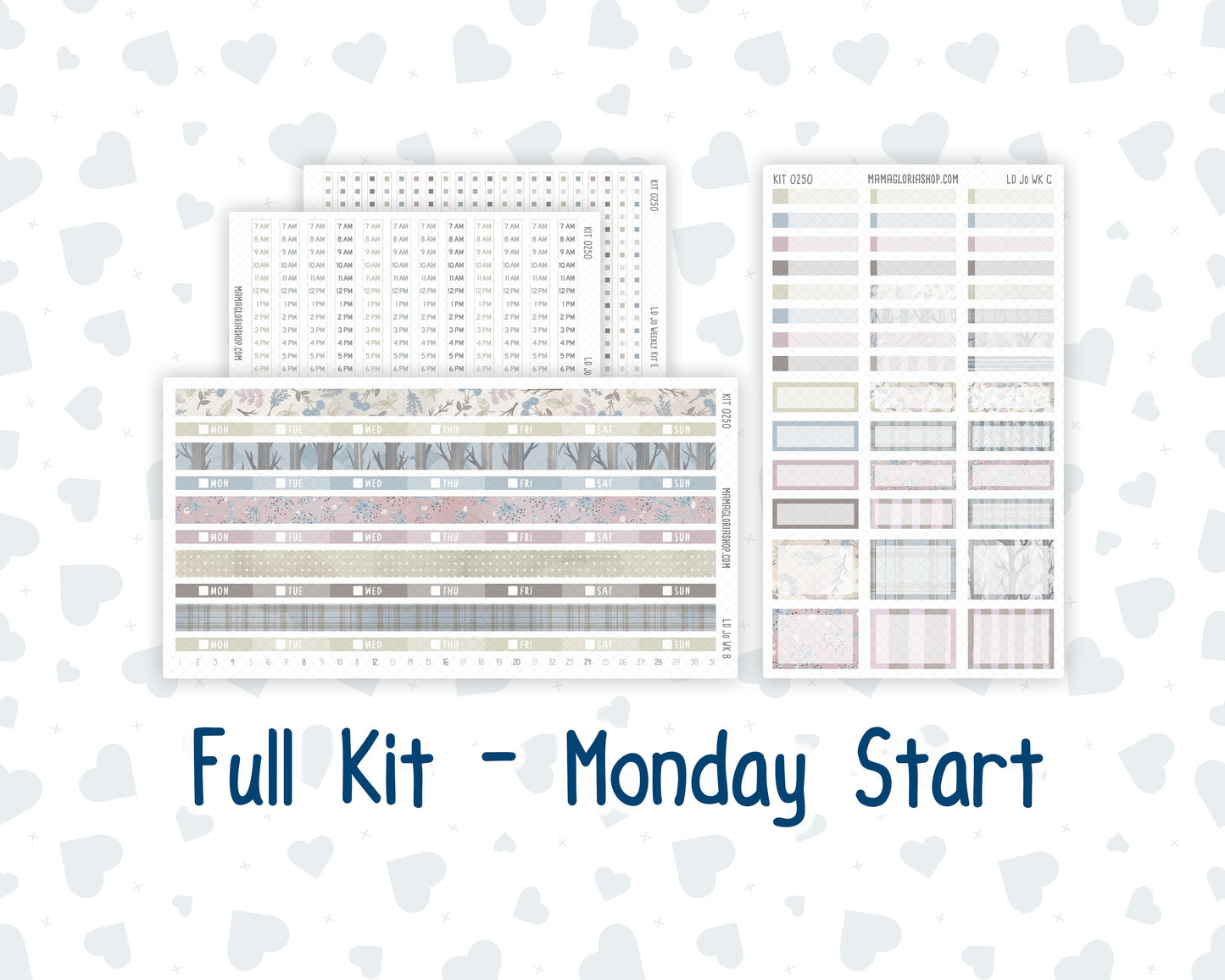 Kit 0250 - Laurel Denise The Jo Planner - Weekly Kit - Quiet January