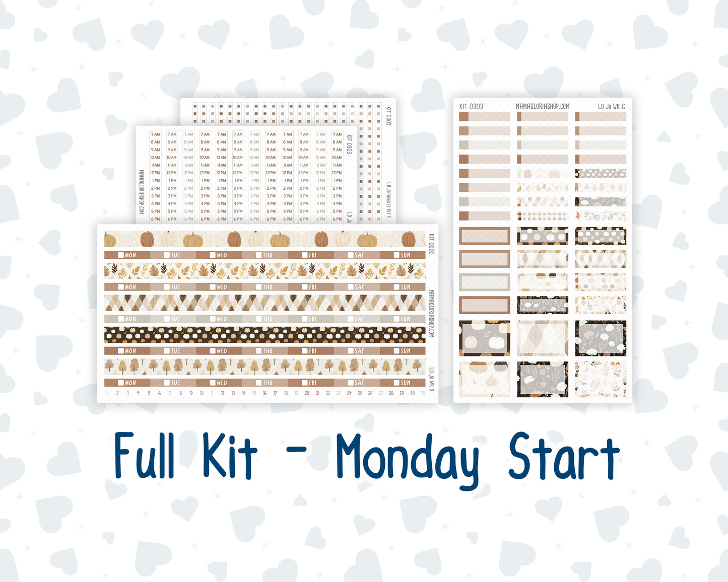 Kit 0303 - Laurel Denise The Jo Planner - Weekly Kit - November - Into The Woods