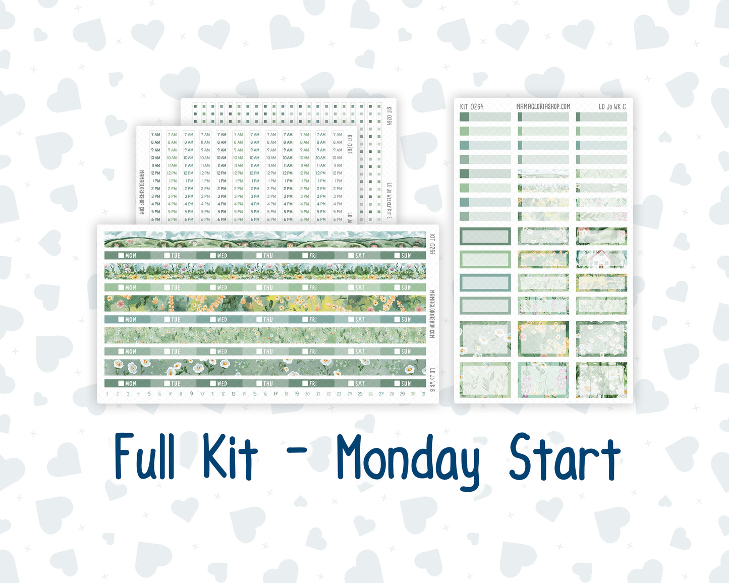 Kit 0264 - Laurel Denise The Jo Planner - Weekly Kit - May - Spring Walk