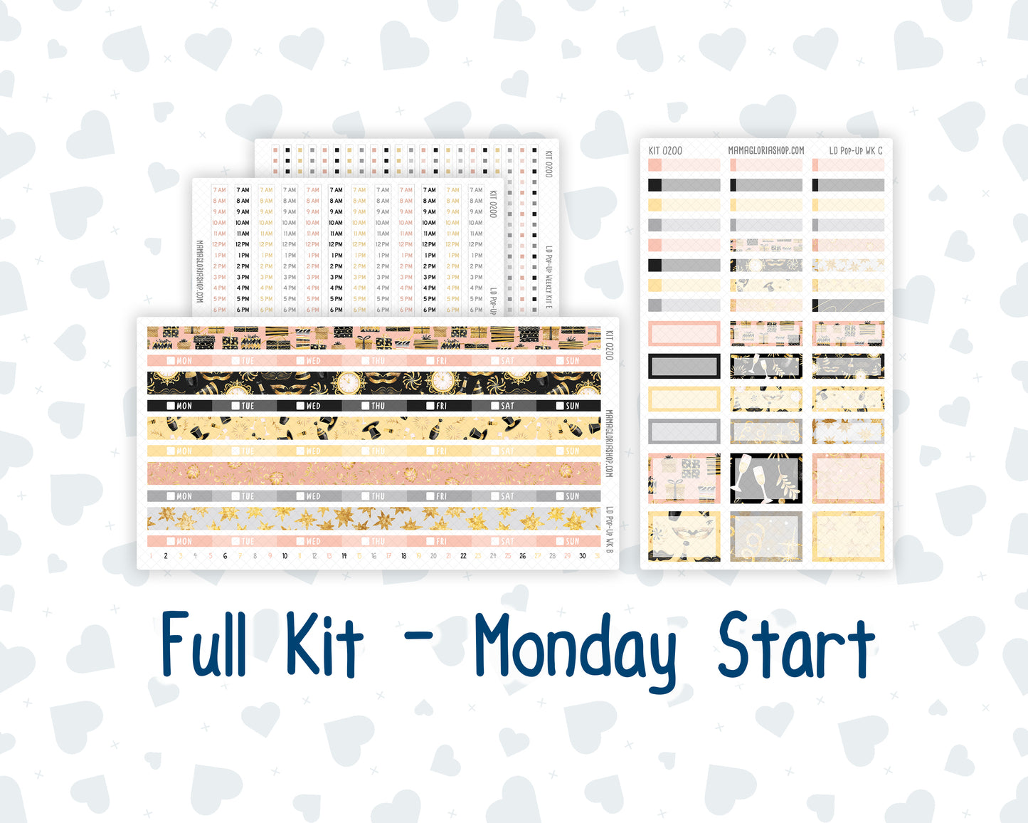 Kit 0200- Laurel Denise Pop-Up - Weekly Kit - January - Golden Hour