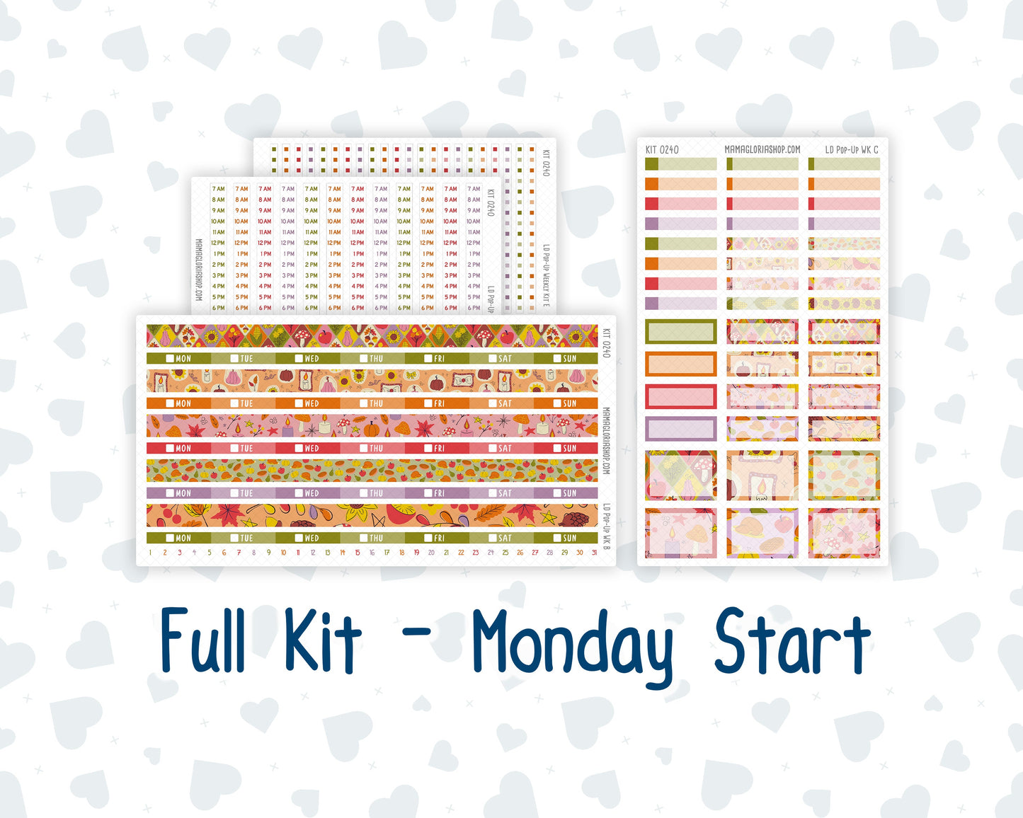 Kit 0240 - Laurel Denise Pop-Up - Weekly Kit - November - Cozy Thanksgiving