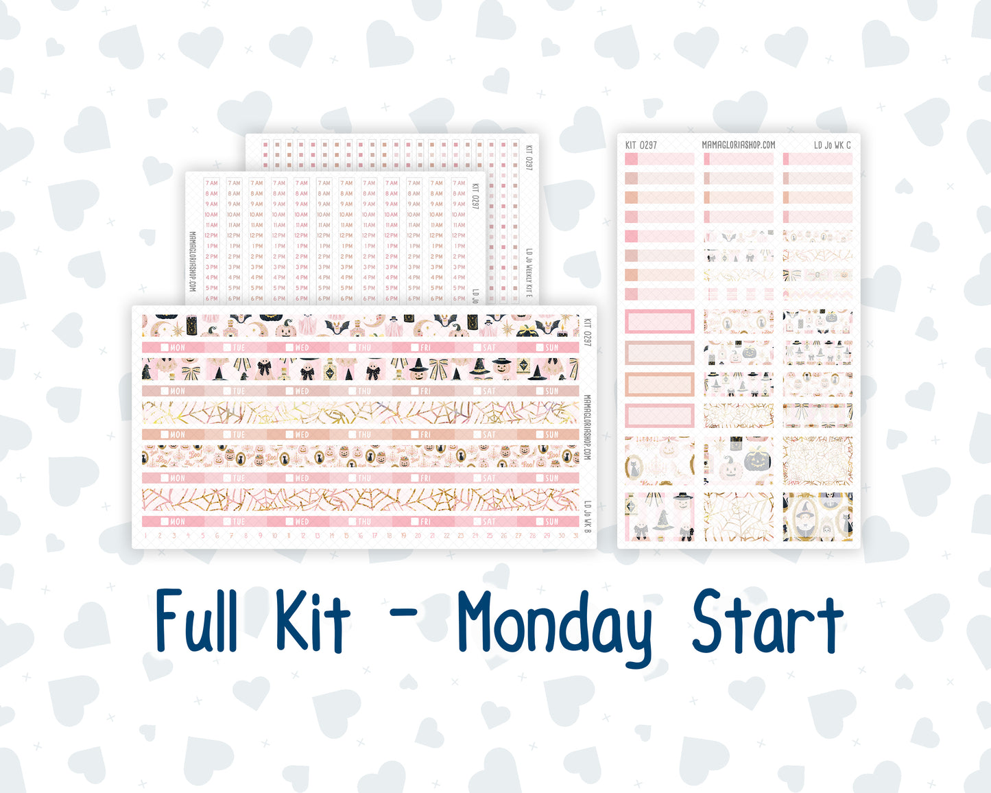 Kit 0297 - Laurel Denise The Jo Planner - Weekly Kit - October - Pink Spell