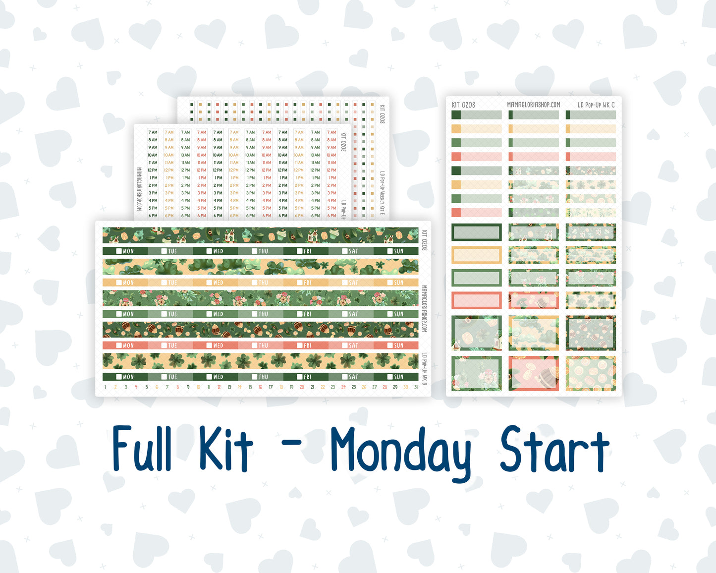 Kit 0208 - Laurel Denise Pop-Up - Weekly Kit - March - Shamrock Lane