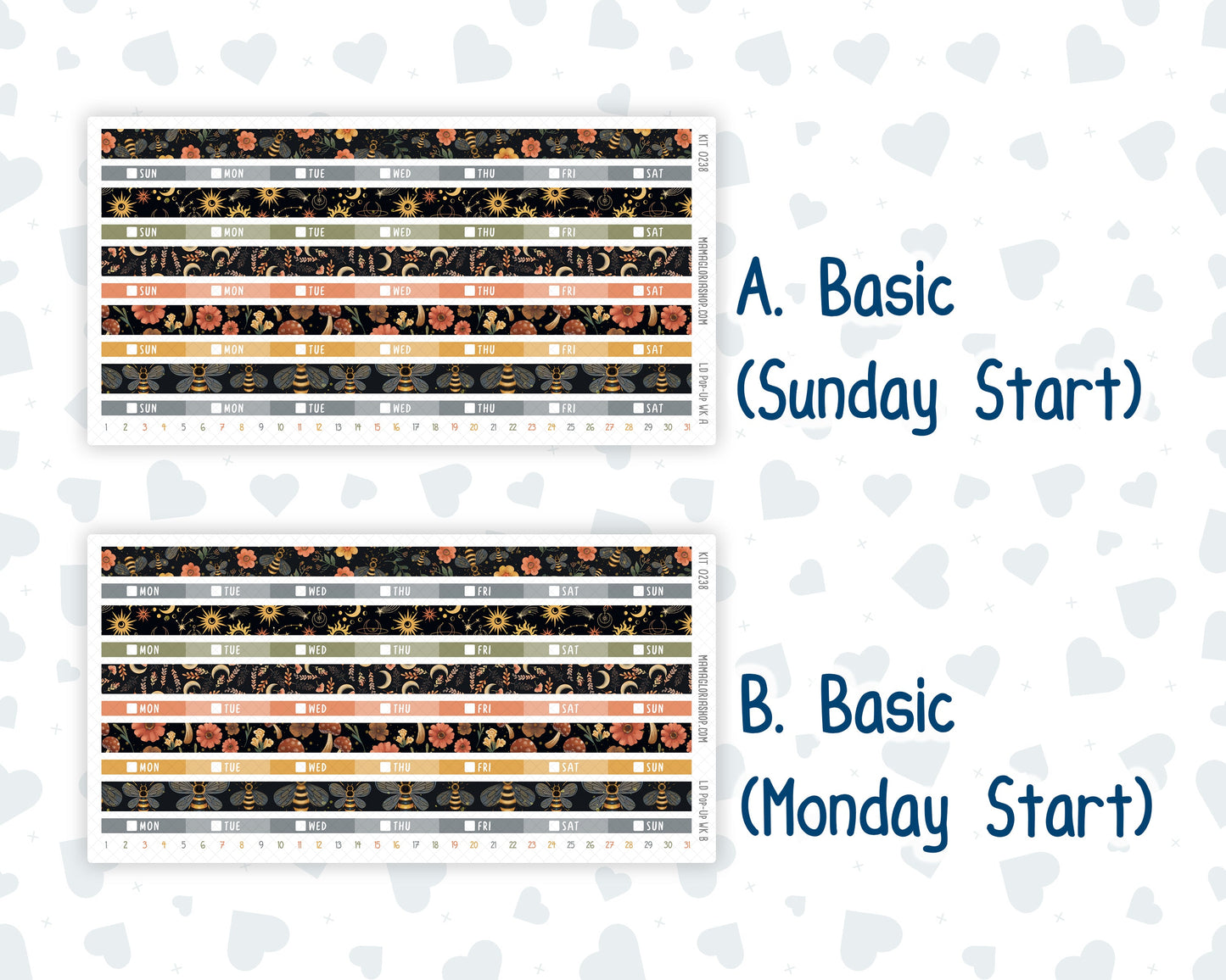 Kit 0238 - Laurel Denise Pop-Up - Weekly Kit - October - Starry Autumn Nights