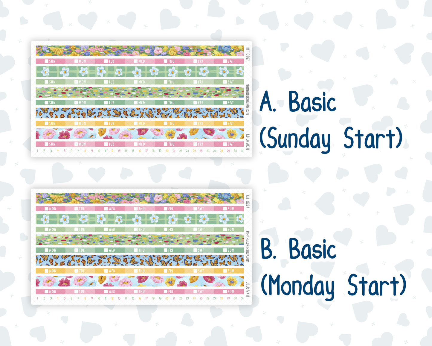 Kit 0267 - Laurel Denise The Jo Planner - Weekly Kit - May - Flowers For Mama