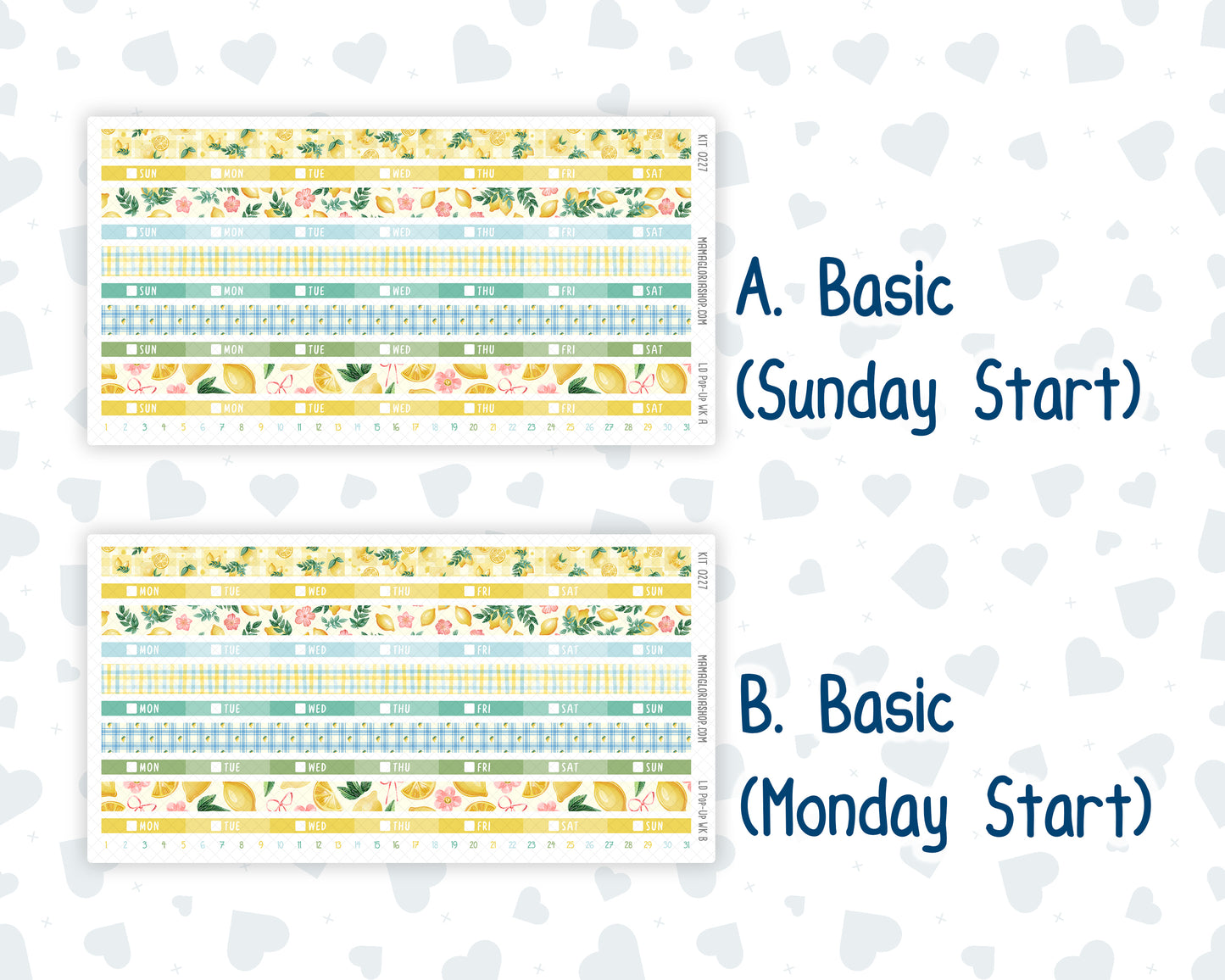 Kit 0227 - Laurel Denise Pop-Up - Weekly Kit - July - Lemon Grove