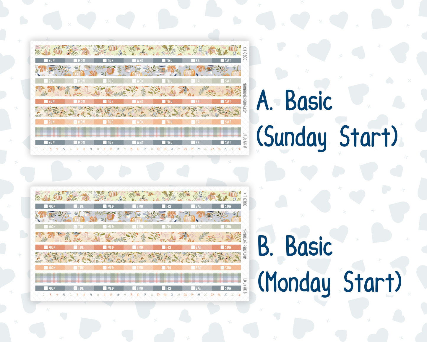 Kit 0300 - Laurel Denise The Jo Planner - Weekly Kit - October - Autumn Stroll