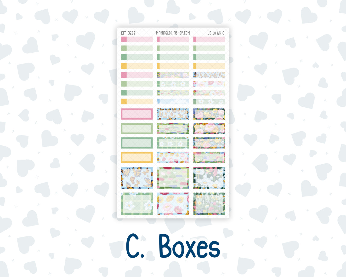 Kit 0267 - Laurel Denise The Jo Planner - Weekly Kit - May - Flowers For Mama