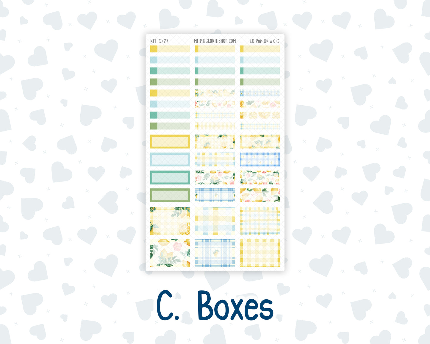Kit 0227 - Laurel Denise Pop-Up - Weekly Kit - July - Lemon Grove