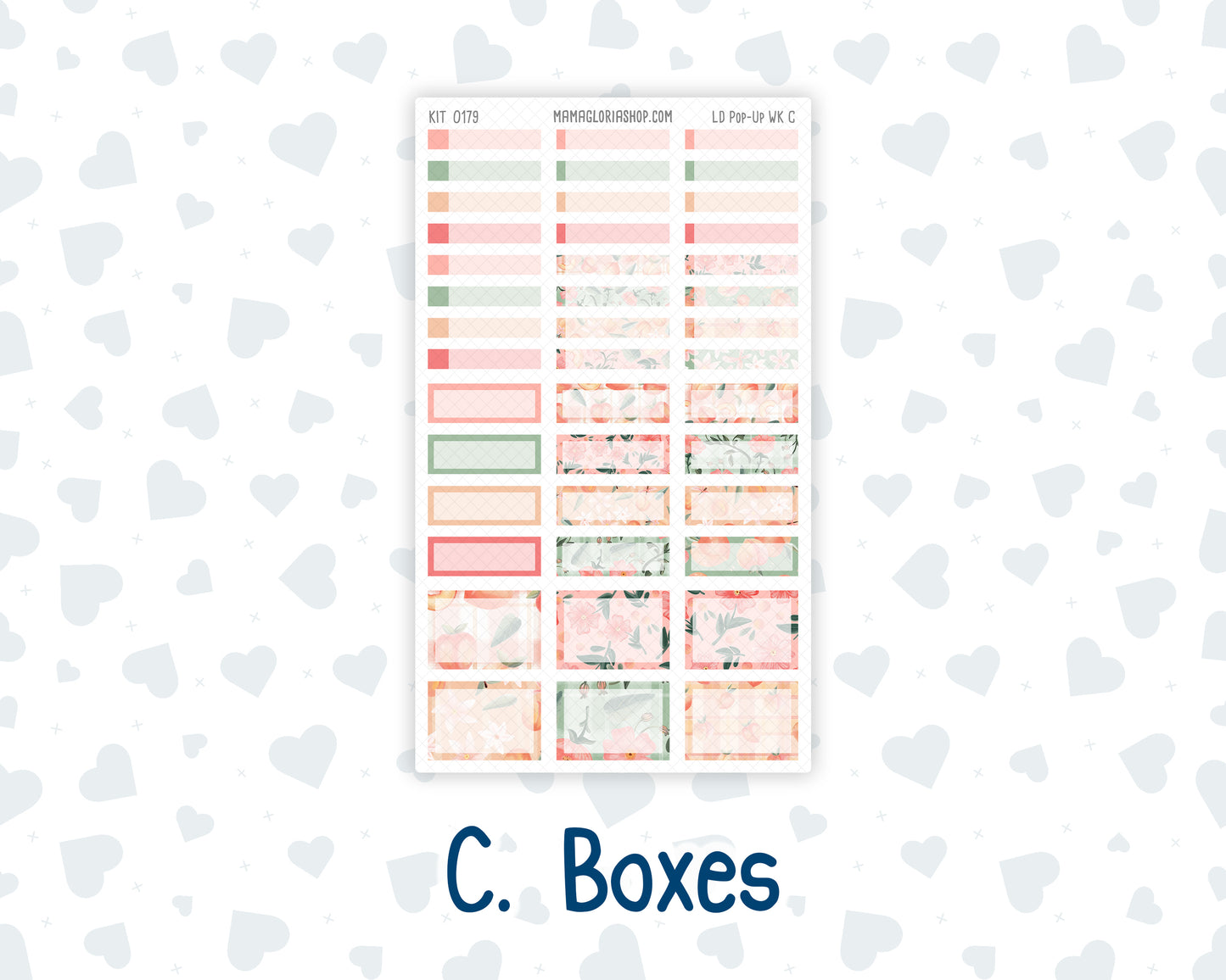Kit 0179 - Laurel Denise Pop-Up - Weekly Kit - August - Peaches