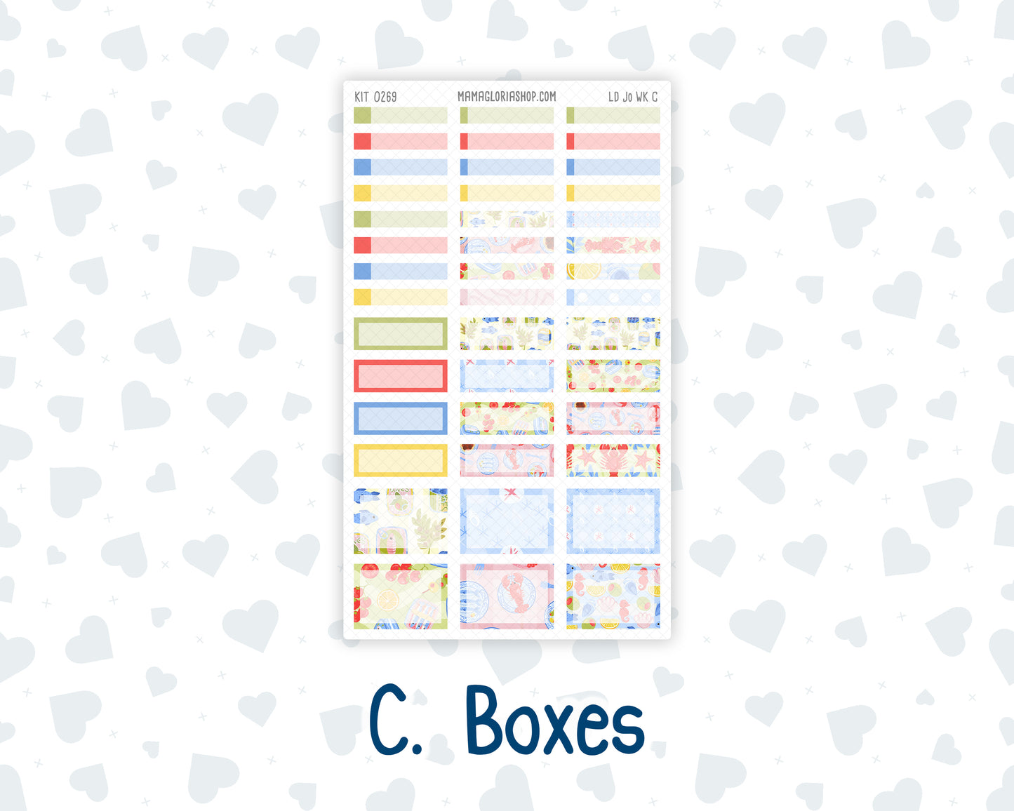 Kit 0269 - Laurel Denise The Jo Planner - Weekly Kit - June - Dolce Mare