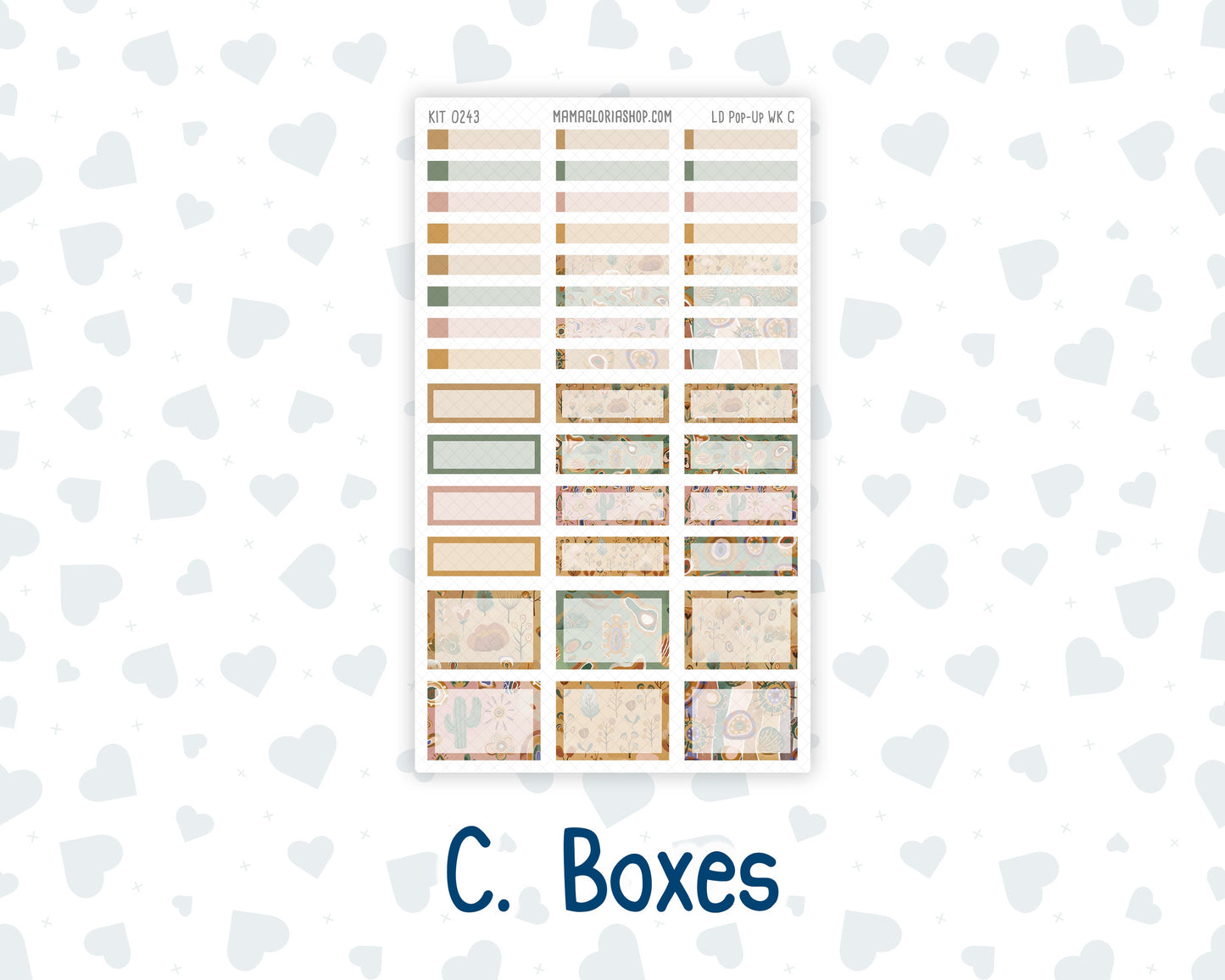 Kit 0243 - Laurel Denise Pop-Up - Weekly Kit - November - Boho Autumn