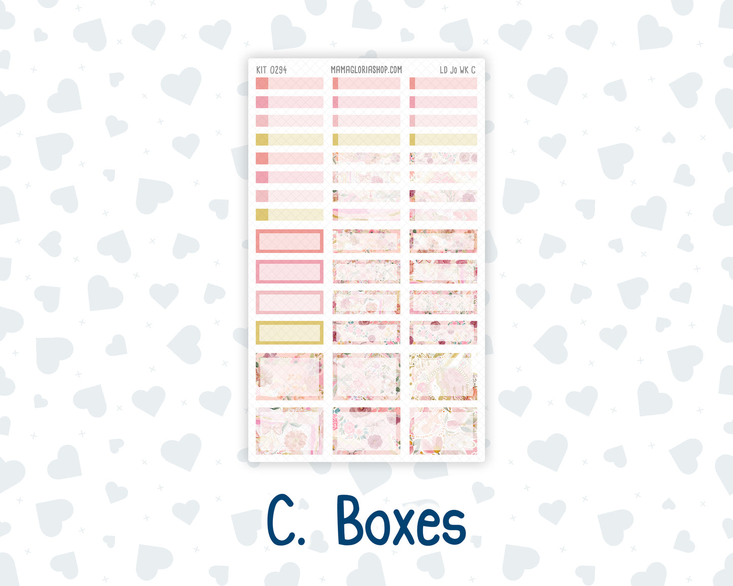 Kit 0294 - Laurel Denise The Jo Planner - Weekly Kit - September - Rosy Reveria