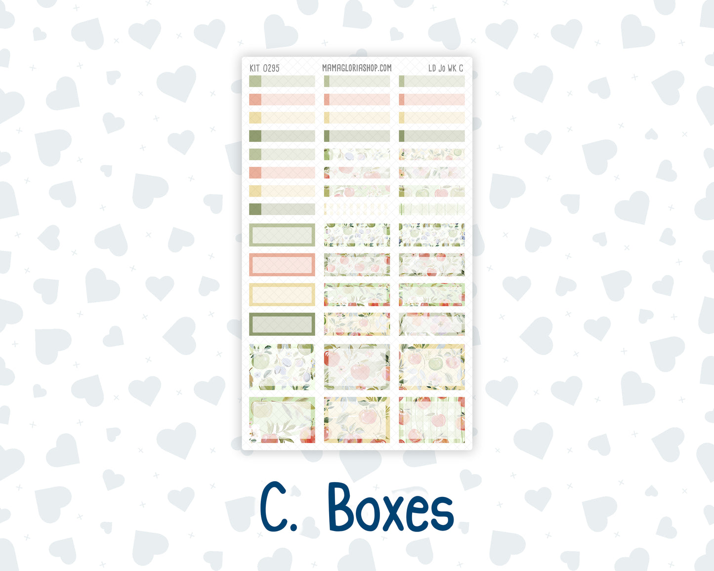 Kit 0295 - Laurel Denise The Jo Planner - Weekly Kit - September - Apple Harvest
