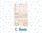 Kit 0296 - Laurel Denise The Jo Planner - Weekly Kit - September - Coffee Break