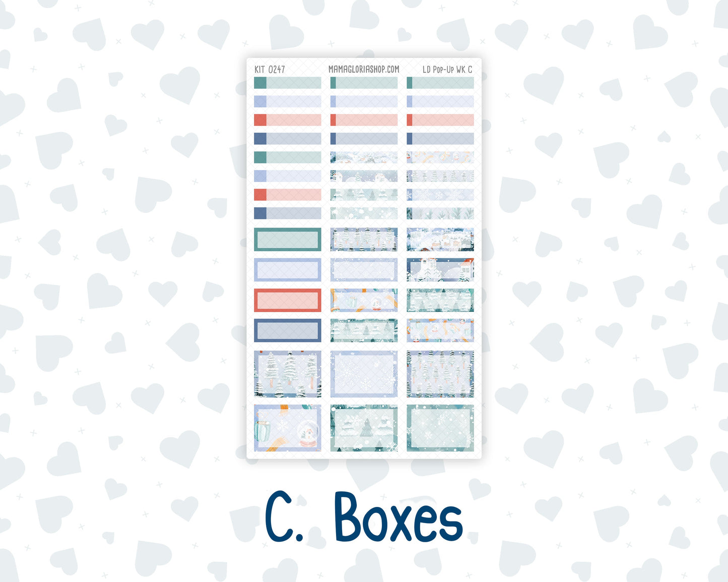 Kit 0247 - Laurel Denise Pop-Up - Weekly Kit - December - Snow Day Adventures
