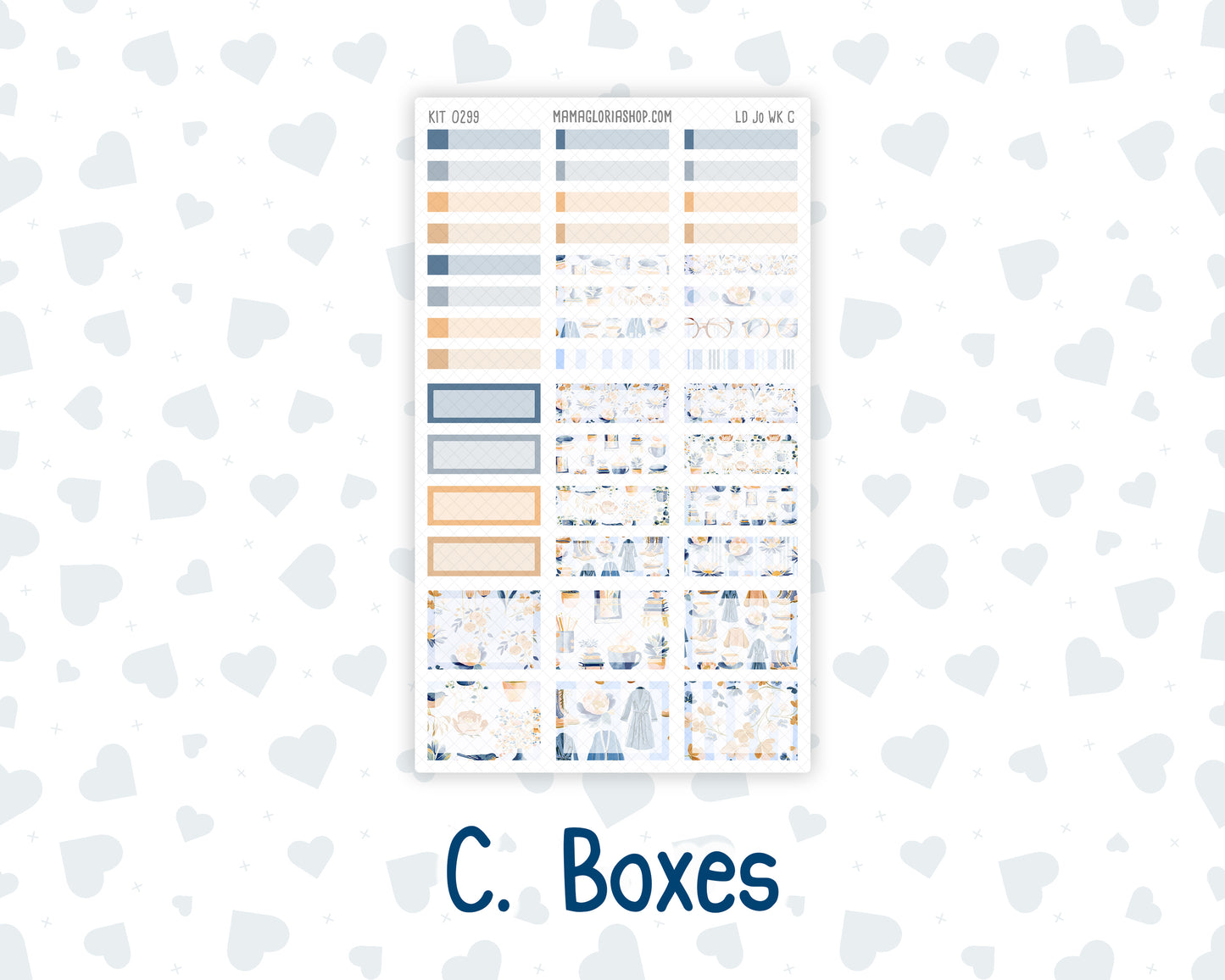 Kit 0299 - Laurel Denise The Jo Planner - Weekly Kit - October - Book Nook