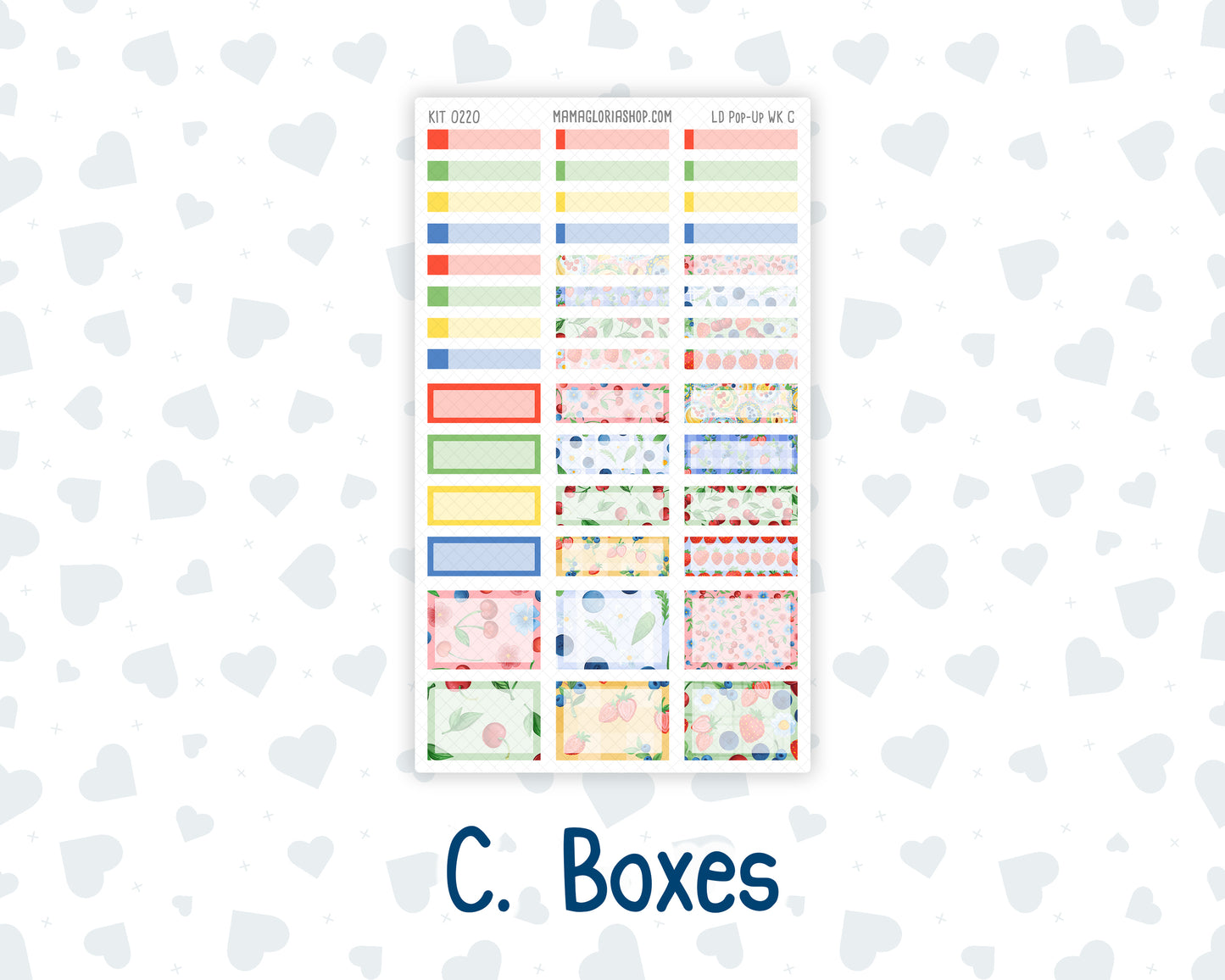 Kit 0220 - Laurel Denise Pop-Up - Weekly Kit - June - June Berries