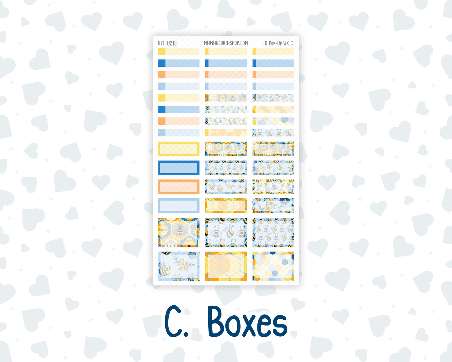 Kit 0219 - Laurel Denise Pop-Up - Weekly Kit - May- Bee's Business