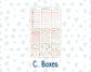Kit 0308 - Laurel Denise The Jo Planner - Weekly Kit - December - Knit & Holly