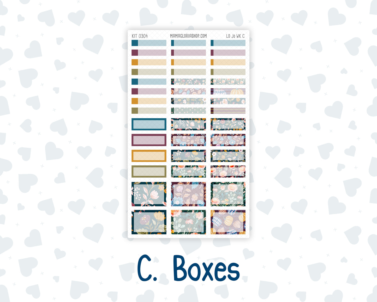 Kit 0304 - Laurel Denise The Jo Planner - Weekly Kit - November - Autumn In Bloom