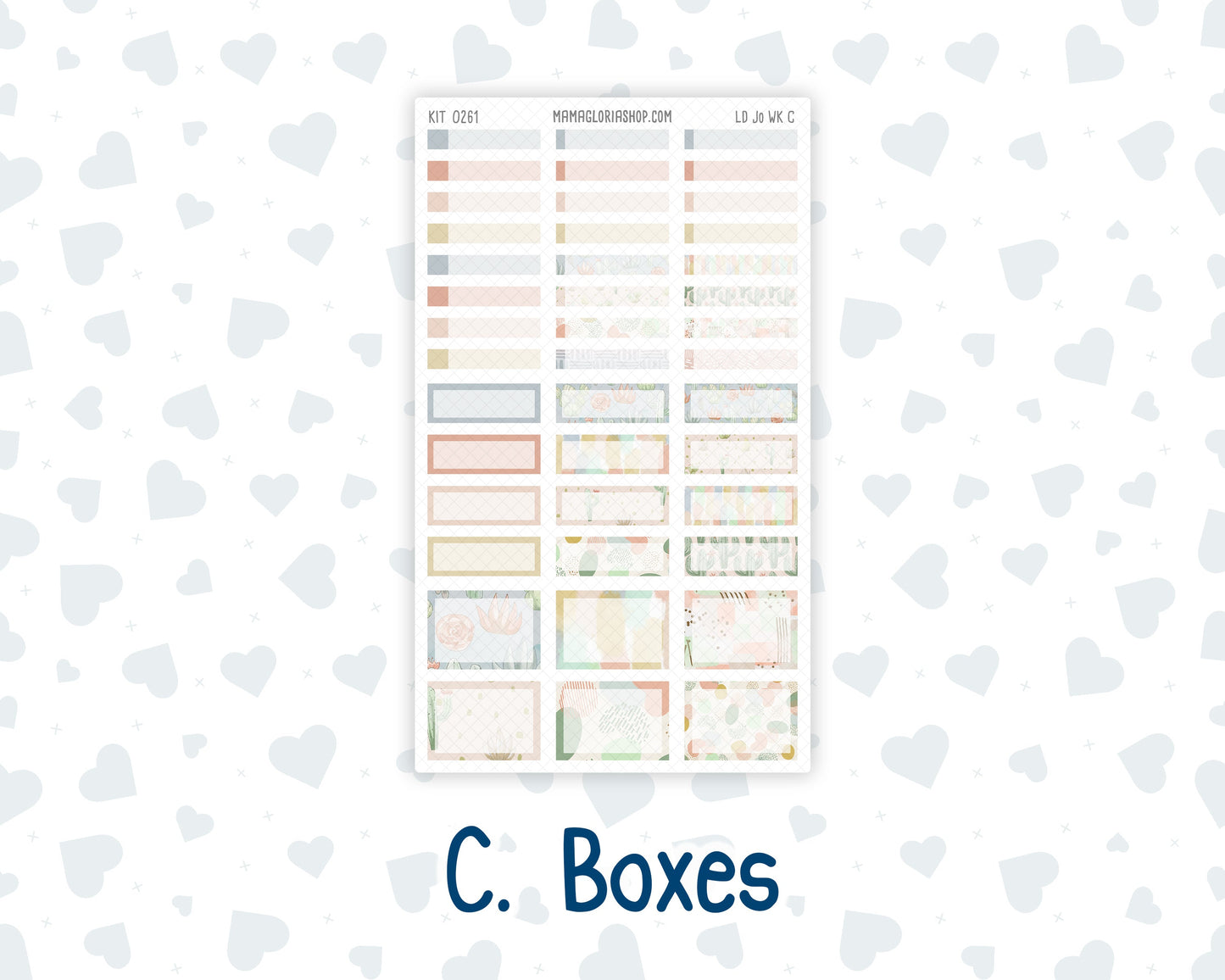 Kit 0261 - Laurel Denise The Jo Planner - Weekly Kit - April - Llama Spring