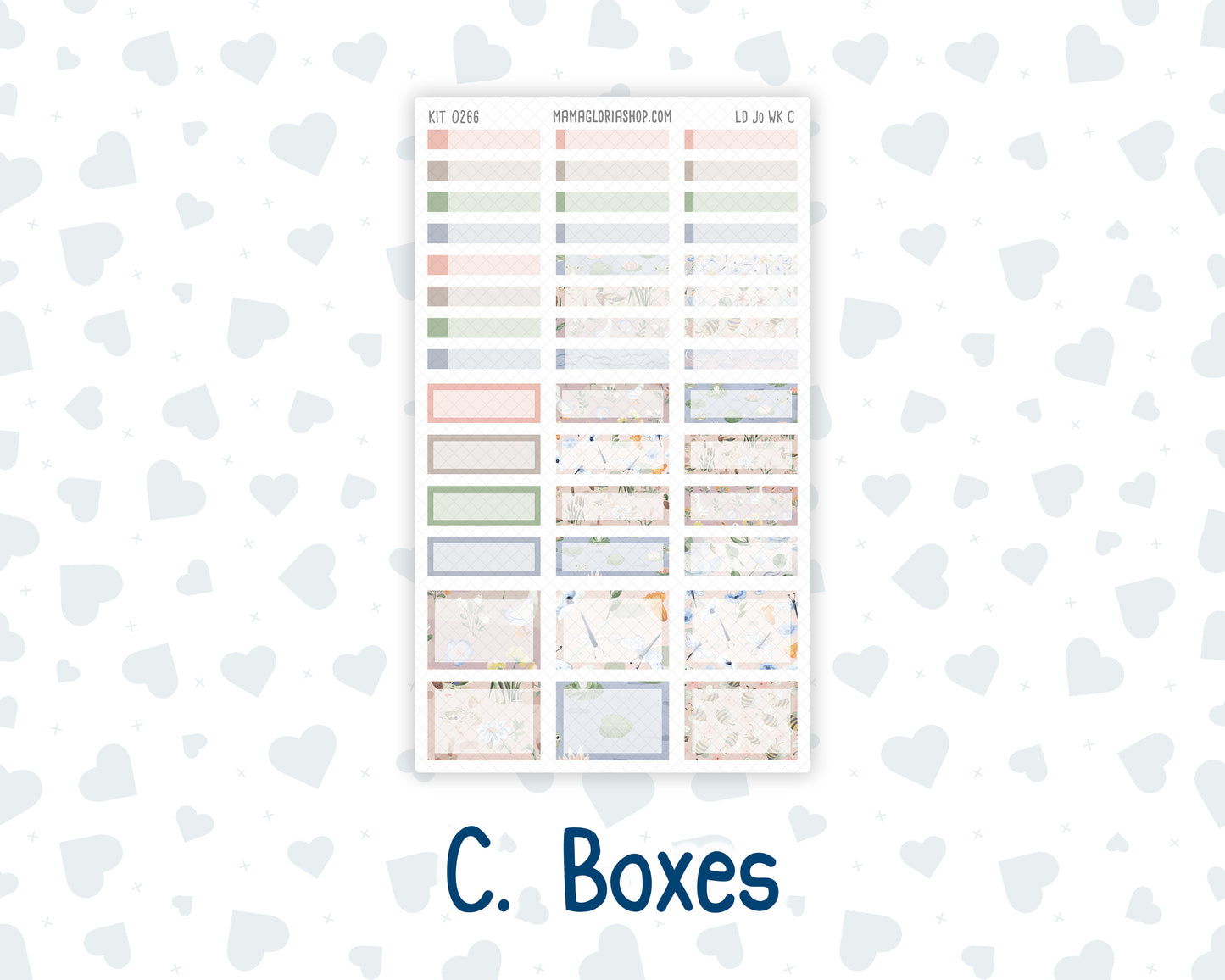 Kit 0266 - Laurel Denise The Jo Planner - Weekly Kit - May - Froggy Lake Picnic