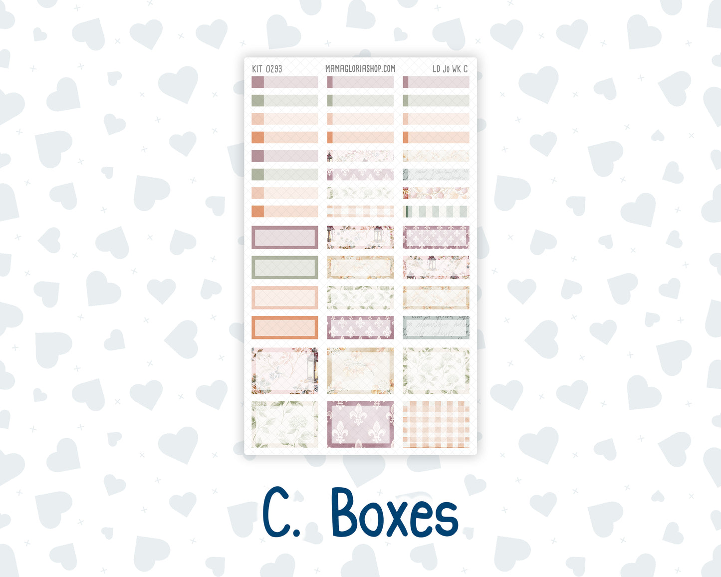 Kit 0293 - Laurel Denise The Jo Planner - Weekly Kit - September - Fleur de Provence