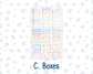 Kit 0305 - Laurel Denise The Jo Planner - Weekly Kit - December - Sugarplum Parade