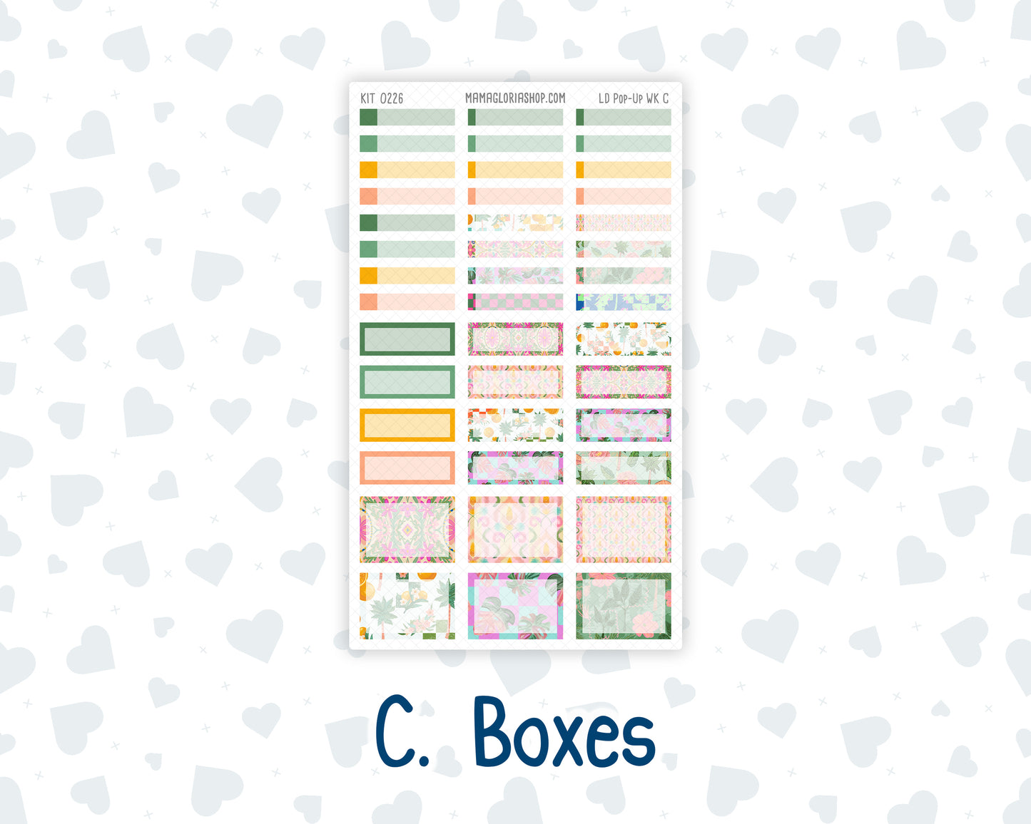 Kit 0226 - Laurel Denise Pop-Up - Weekly Kit - July - Tropical Whimsy