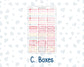Kit 0254 - Laurel Denise The Jo Planner - Weekly Kit - February - Valentine Village