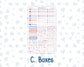 Kit 0273 - Laurel Denise The Jo Planner - Weekly Kit - July - Americana In Bloom