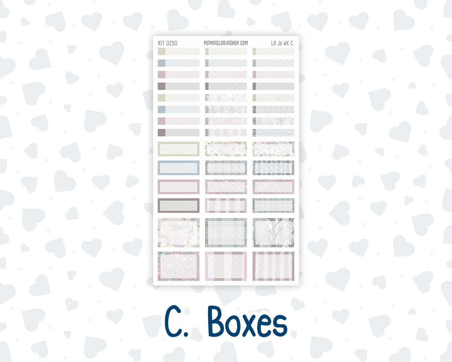 Kit 0250 - Laurel Denise The Jo Planner - Weekly Kit - Quiet January