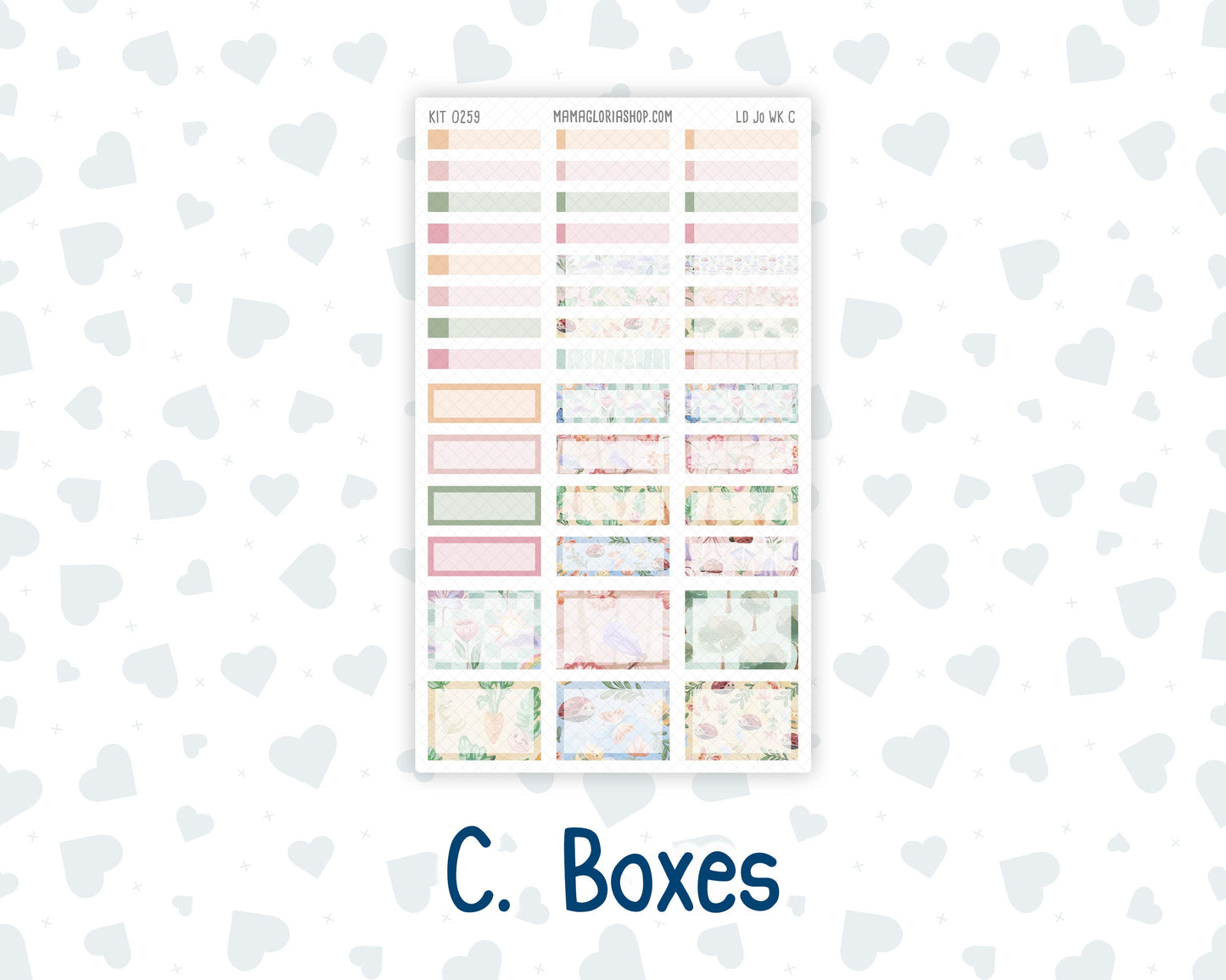 Kit 0259 - Laurel Denise The Jo Planner - Weekly Kit - March - Spring Garden Chores