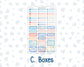 Kit 0268 - Laurel Denise The Jo Planner - Weekly Kit - June - Sea Sweeties