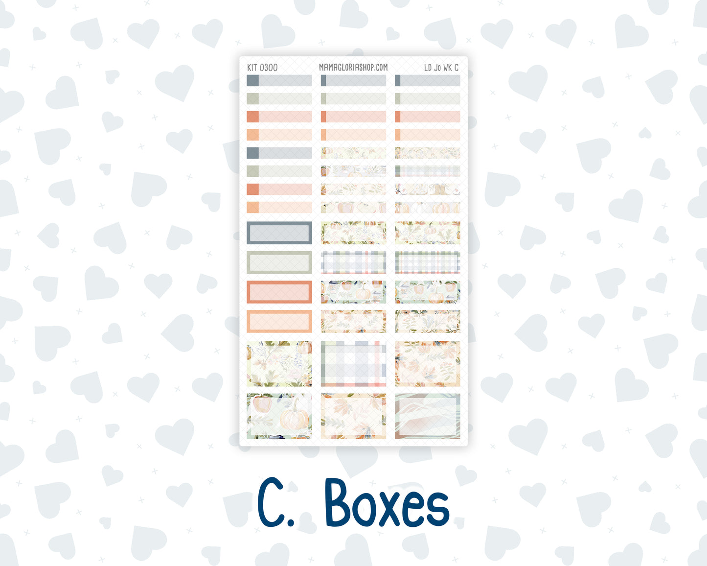 Kit 0300 - Laurel Denise The Jo Planner - Weekly Kit - October - Autumn Stroll