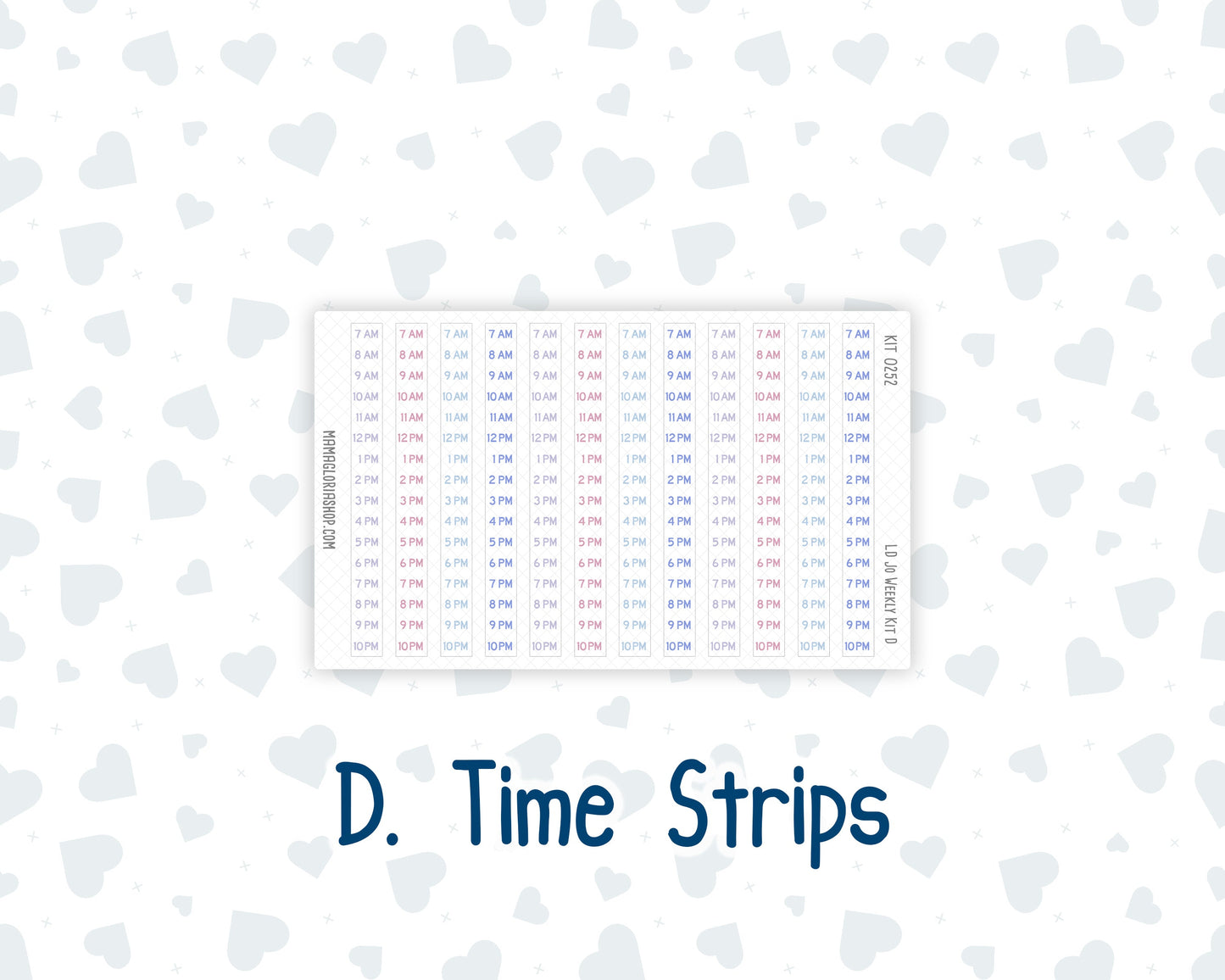Kit 0252 - Laurel Denise The Jo Planner - Weekly Kit - February - Tokyo Candy Cloud