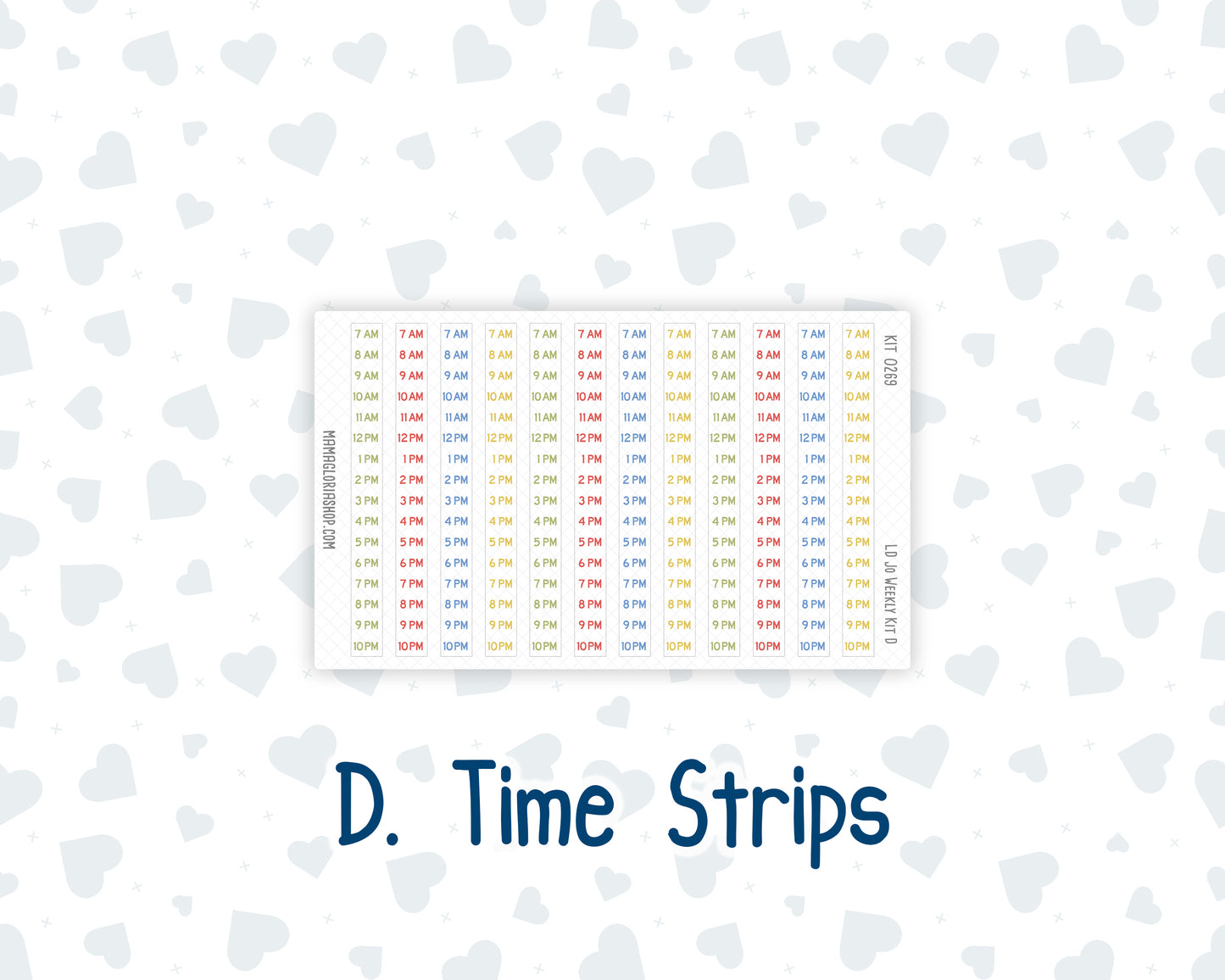 Kit 0269 - Laurel Denise The Jo Planner - Weekly Kit - June - Dolce Mare