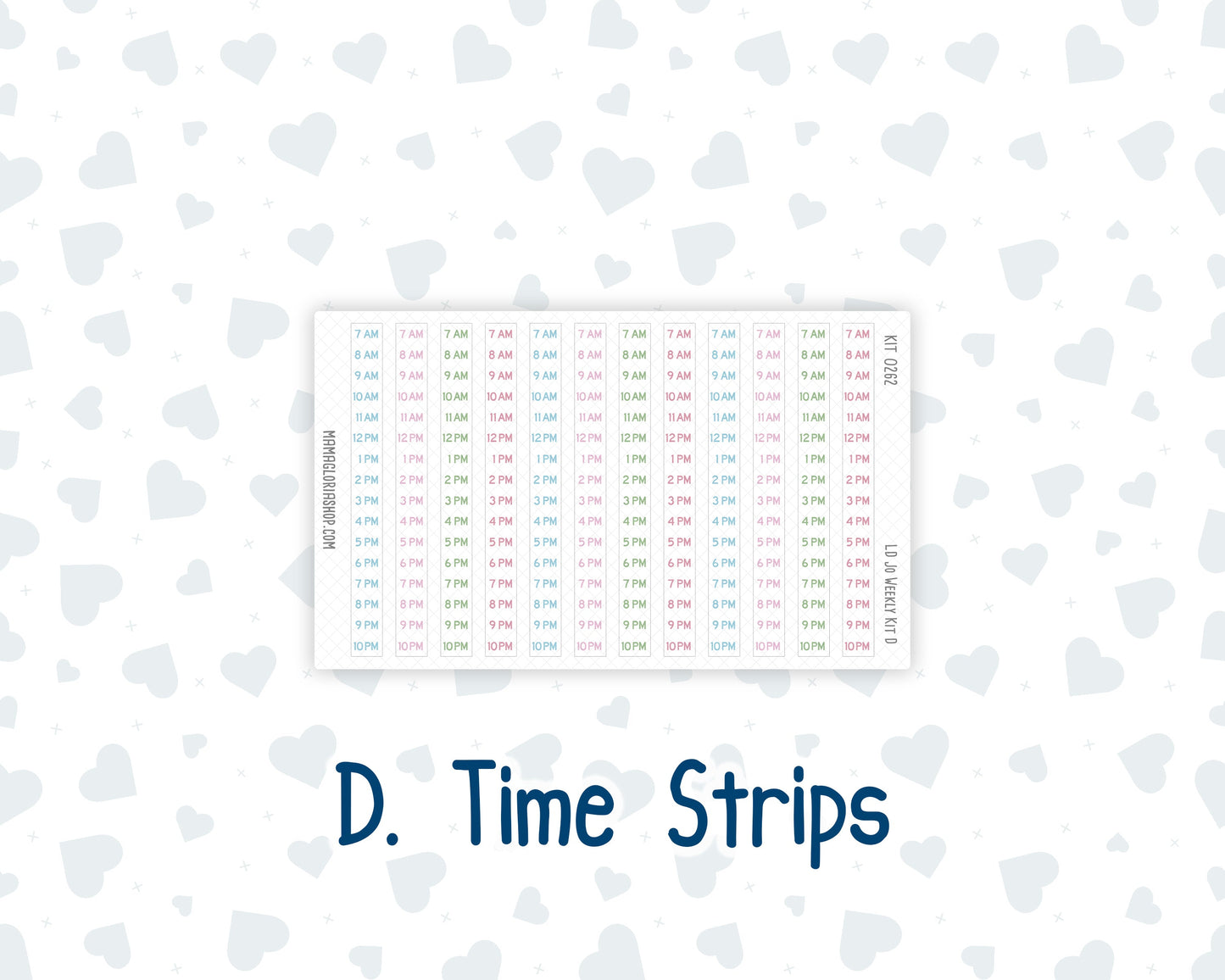 Kit 0262 - Laurel Denise The Jo Planner - Weekly Kit - April - Spring Puffs