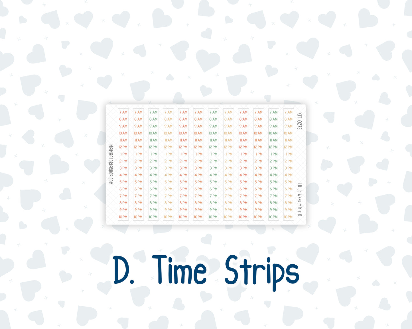 Kit 0278 - Laurel Denise The Jo Planner - Weekly Kit - August - Oops, All Peaches
