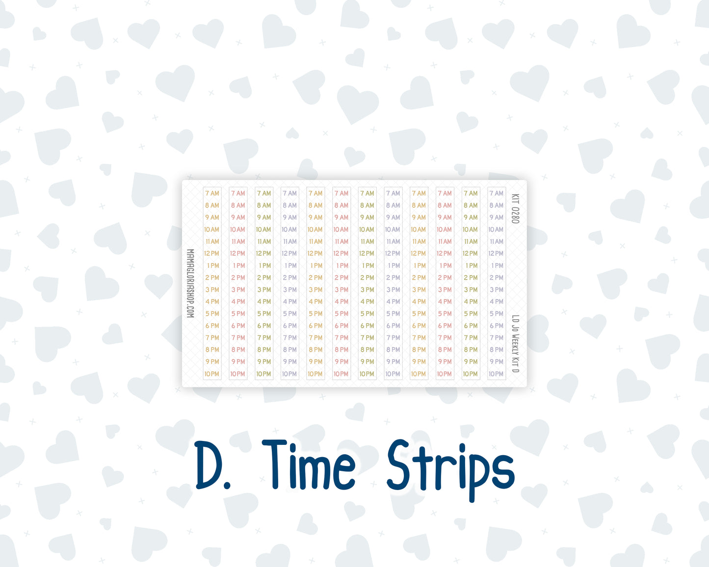 Kit 0280 - Laurel Denise The Jo Planner - Weekly Kit - Half Past Six In August