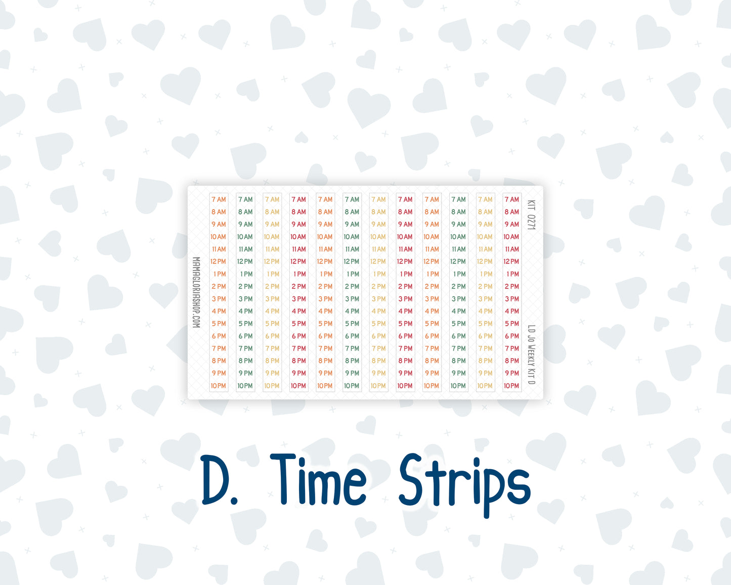 Kit 0271 - Laurel Denise The Jo Planner - Weekly Kit - June - Strawberry Shore