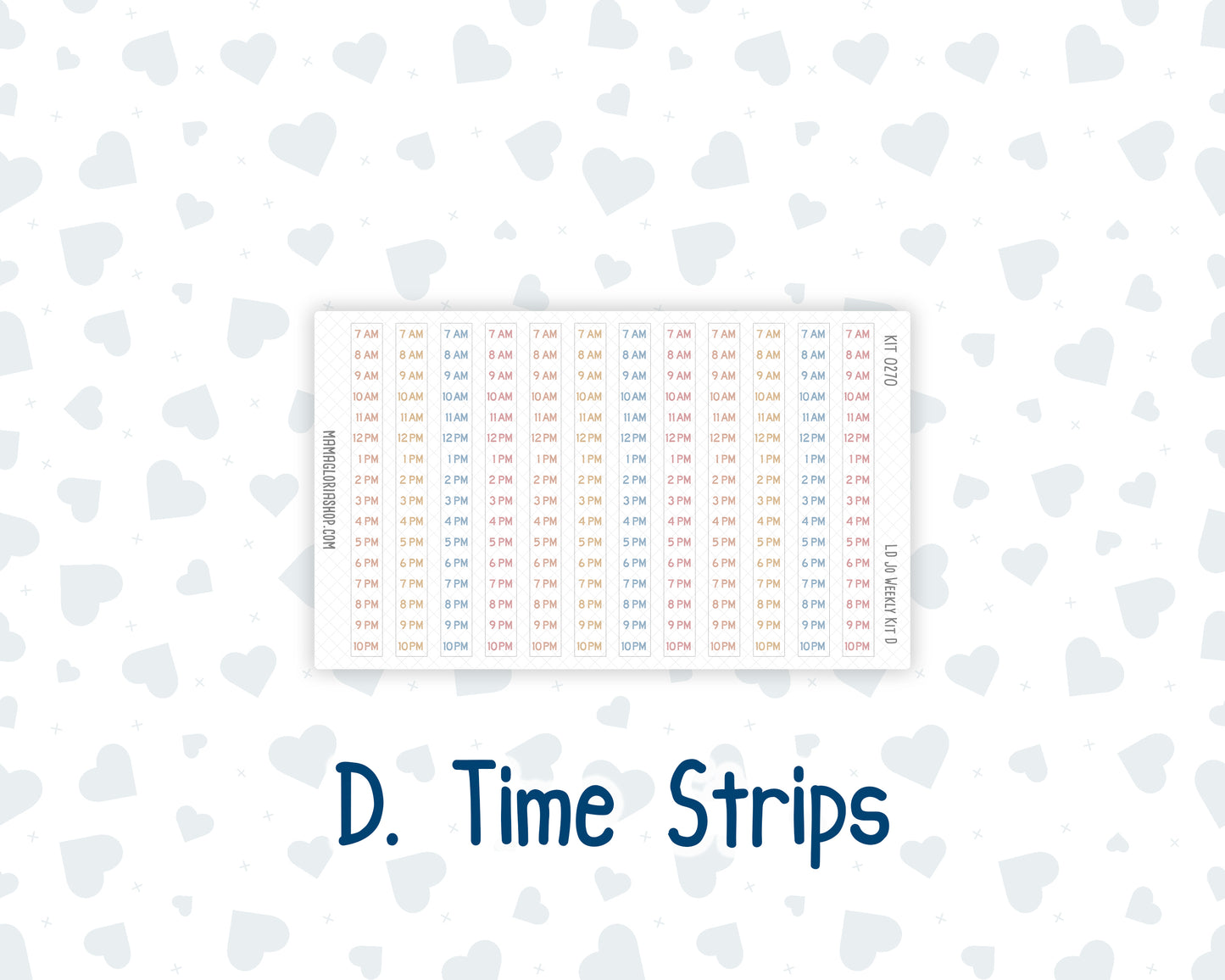 Kit 0270 - Laurel Denise The Jo Planner - Weekly Kit - June - Beachside Bliss