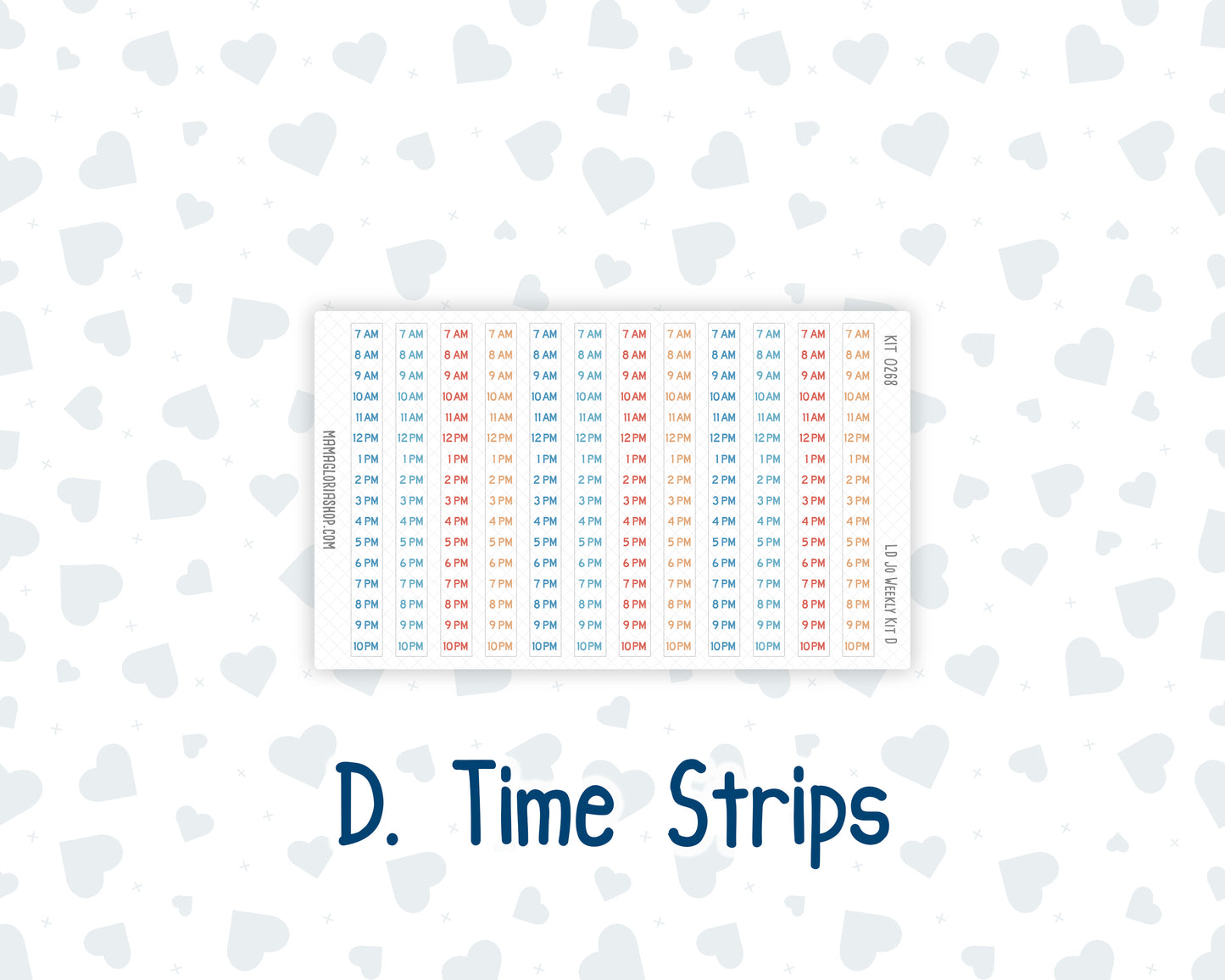 Kit 0268 - Laurel Denise The Jo Planner - Weekly Kit - June - Sea Sweeties