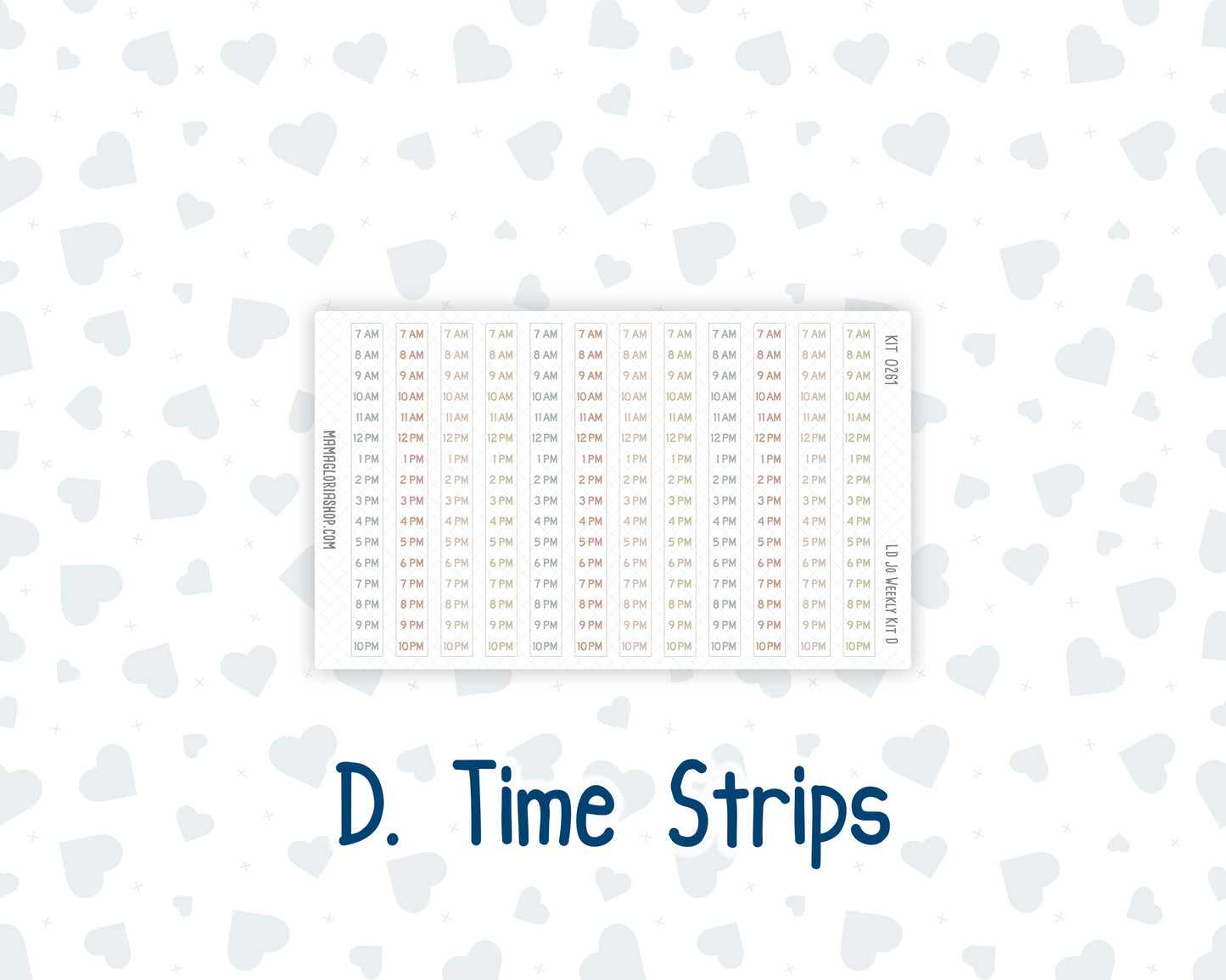 Kit 0261 - Laurel Denise The Jo Planner - Weekly Kit - April - Llama Spring
