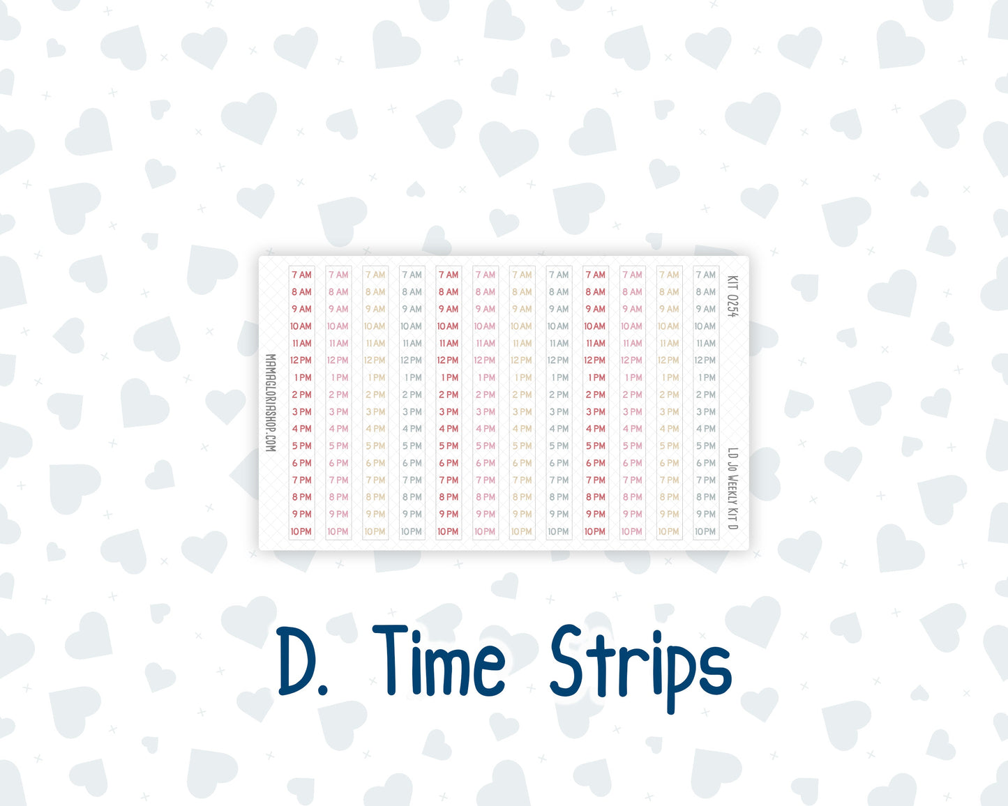 Kit 0254 - Laurel Denise The Jo Planner - Weekly Kit - February - Valentine Village