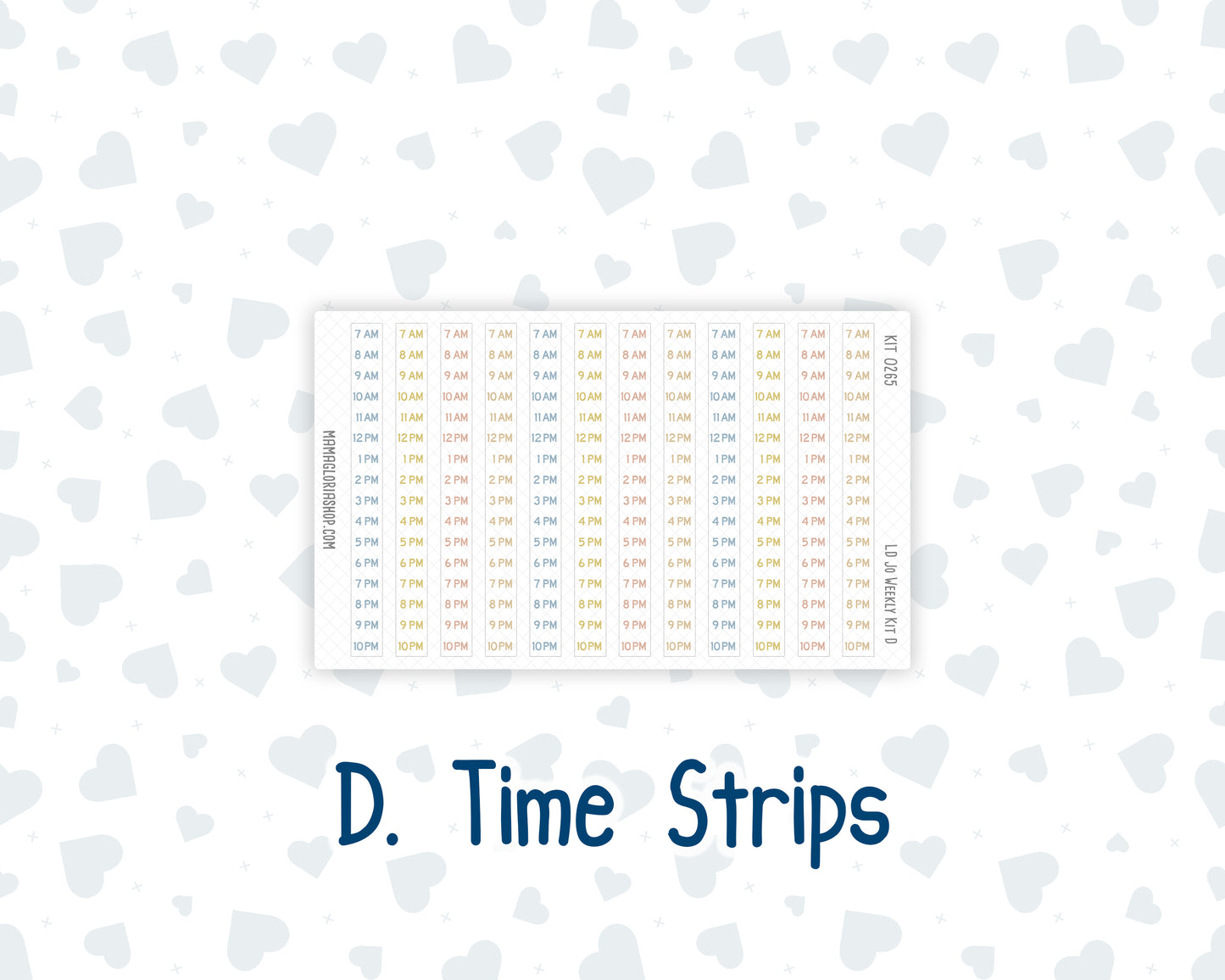 Kit 0265 - Laurel Denise The Jo Planner - Weekly Kit - May - Honeybee Sky