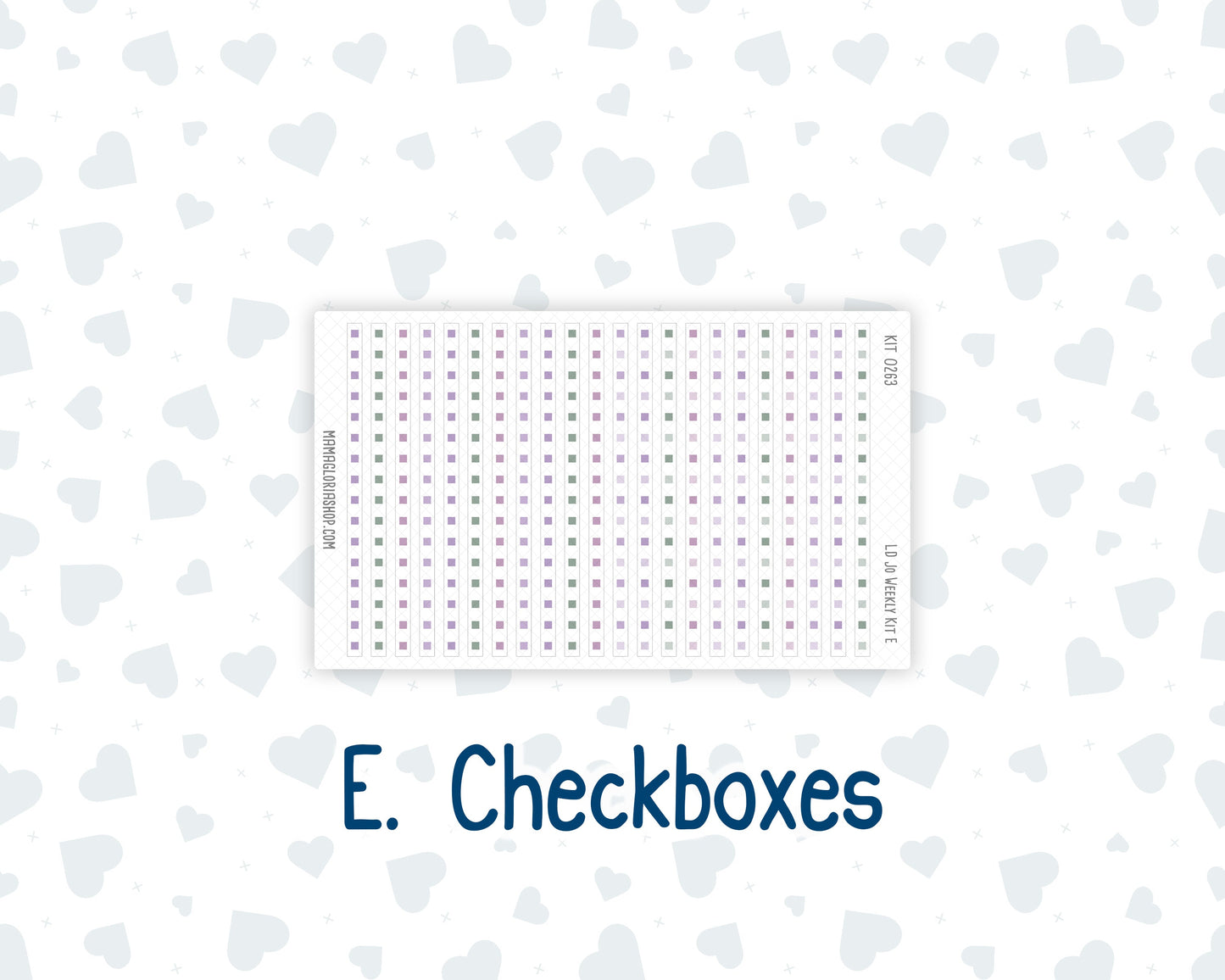 Kit 0263 - Laurel Denise The Jo Planner - Weekly Kit - April - Lavender Drift