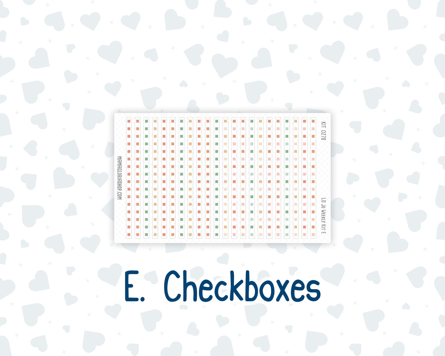 Kit 0278 - Laurel Denise The Jo Planner - Weekly Kit - August - Oops, All Peaches