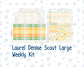 Kit 0277 - Laurel Denise The Scout Planner Large - Weekly Kit - August - Sunflower Drama Club